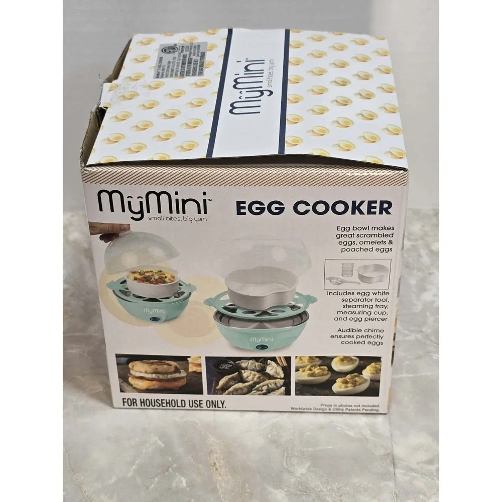 MyMini‎ Egg Cooker Teal 7 Egg Capacity Open Box Kitchen Compact 🍳🥚